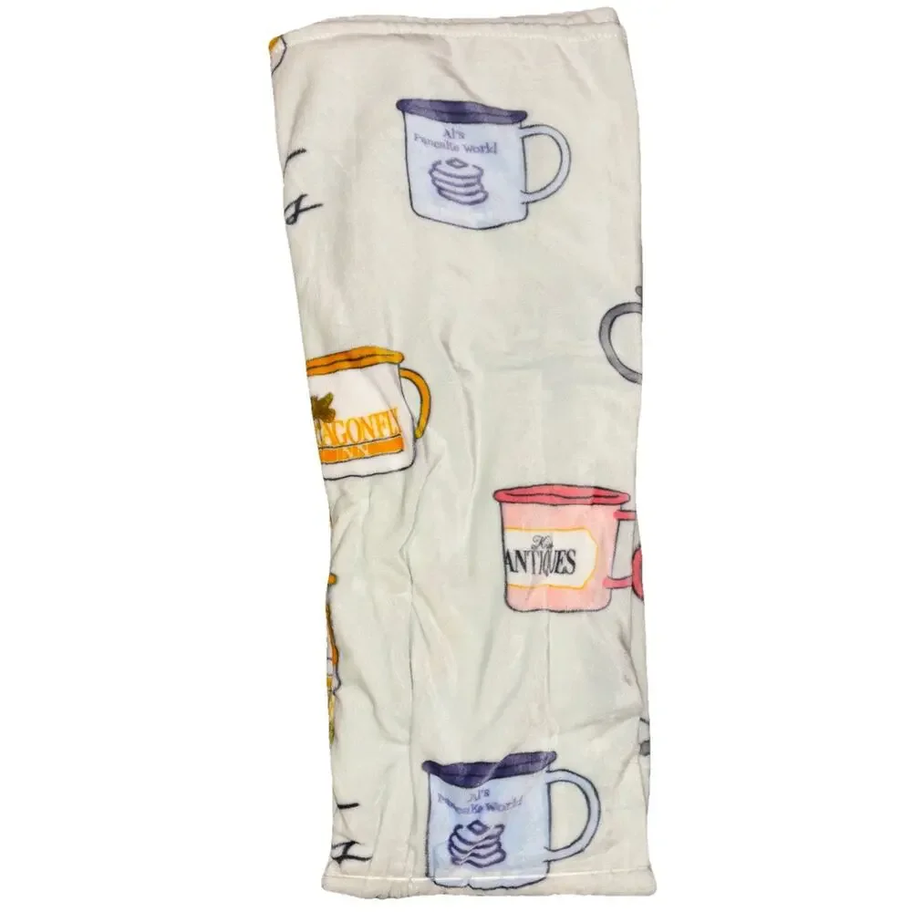 Gilmore Girls Coffee Mug Plush Throw Blanket 50” X 70” Dragonfly Inn Luke’s NEW